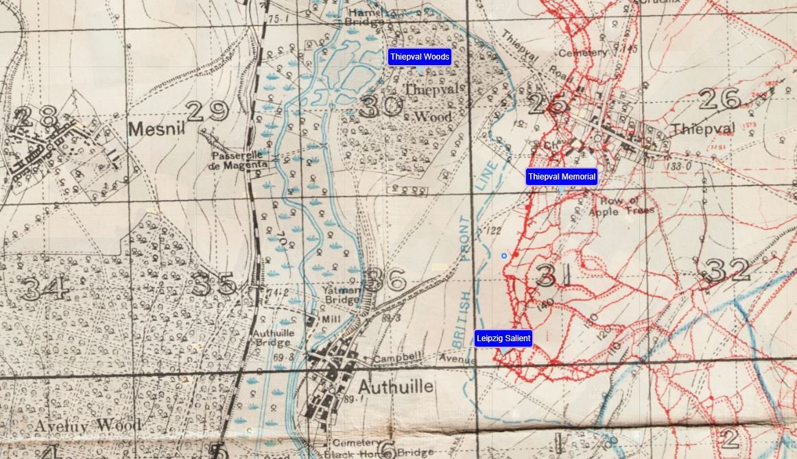 A map with red and blue text Description automatically generated