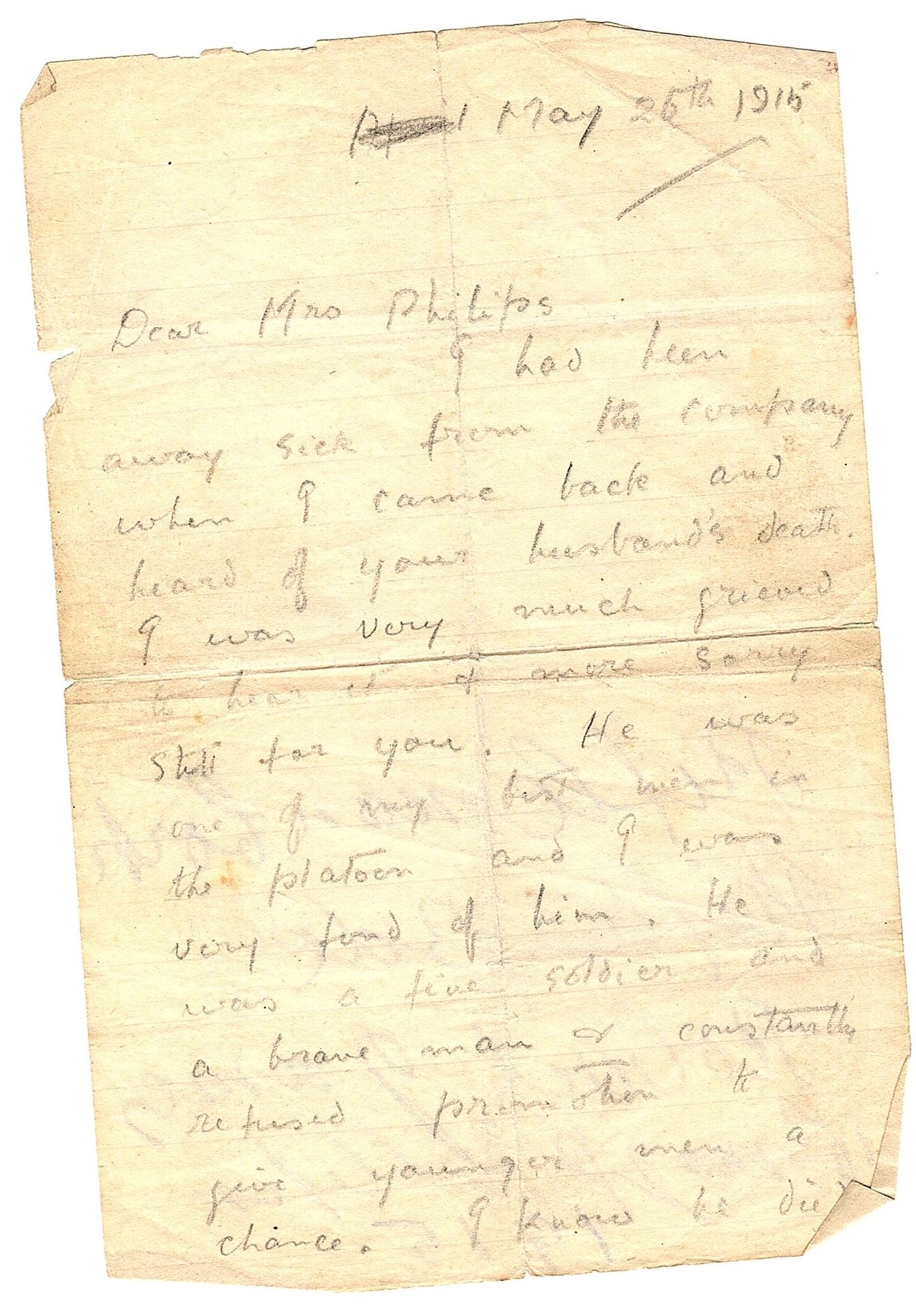 A close-up of a letter Description automatically generated