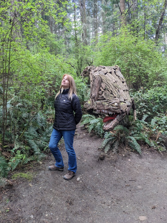 Price Sculpture Forest near Captain Whidbey Inn (not worried about snakes anymore!)