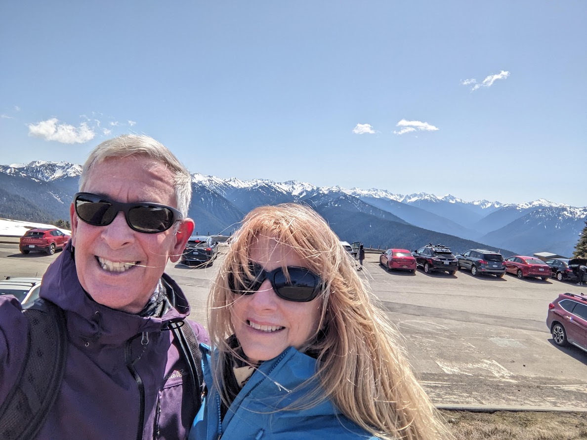 View from the windy Hurricane Ridge Visitor Centre in Olympic National Park